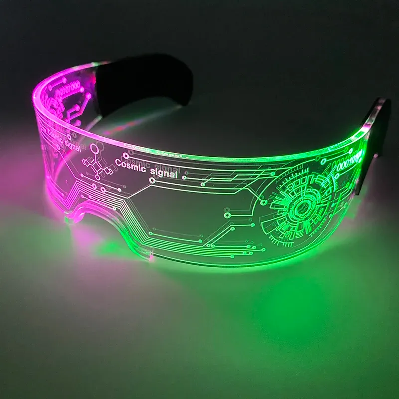 Led Sunglasses Cheap Plastic Sunglasses With Neon Sides Glowing