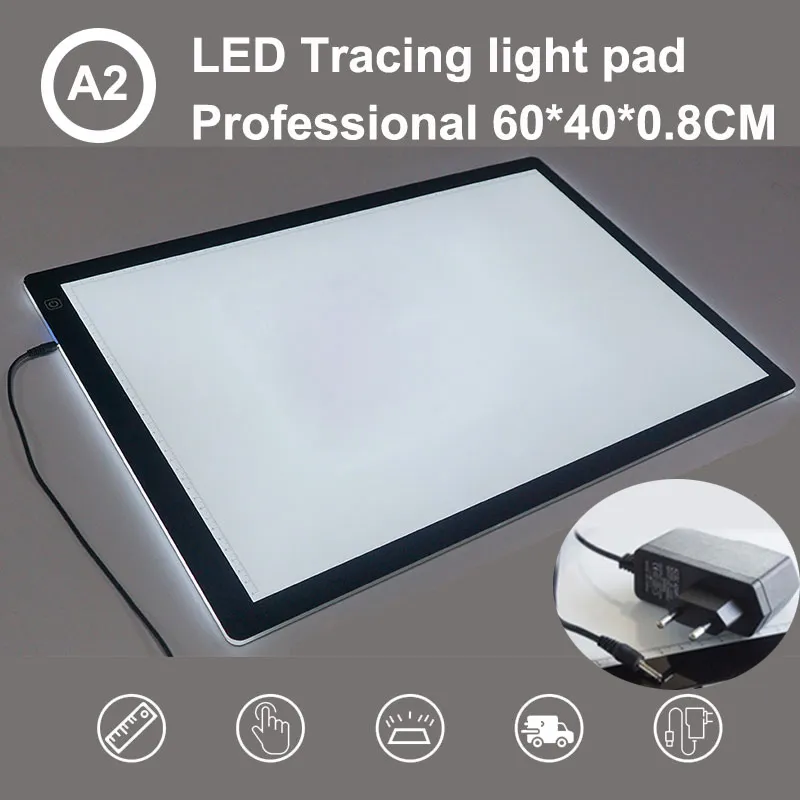 Led Graph Tablet Wacom Digital Drawing Tablet Portable LED Light Pad For Diamond ...