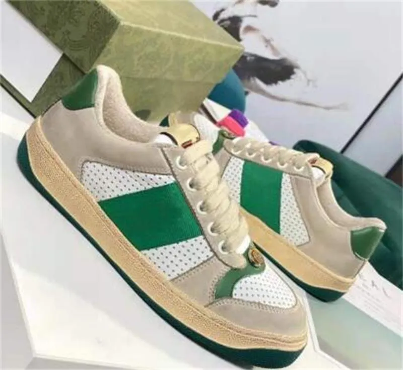 2024 hot sell designer shoes luxury sneakers fashion casual beige mens retro print women size 35 45