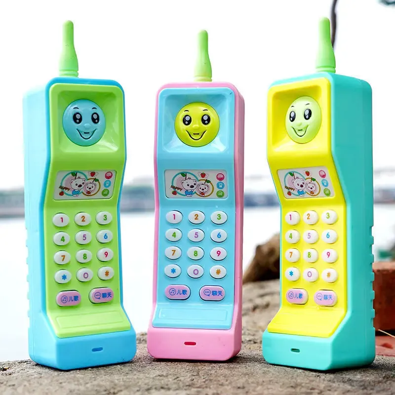 Children Puzzle Toy Phone with Light and Music, Cartoon Design, 6