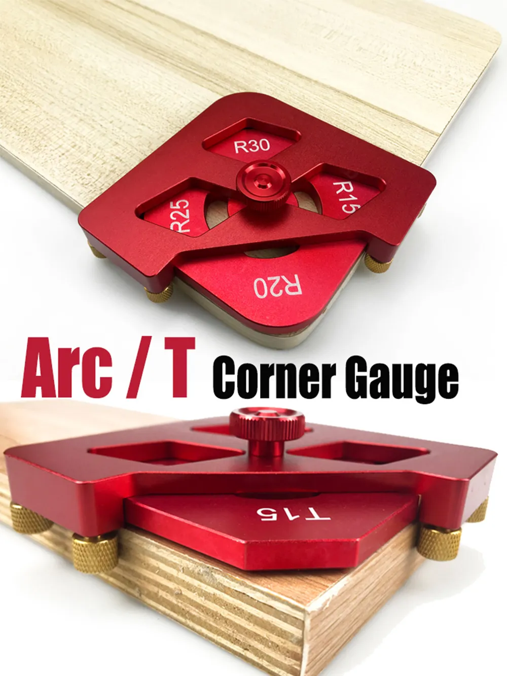 2024 Woodworking Arc Trimming Guide - Radius Gauge Corner Rounding Jig ...