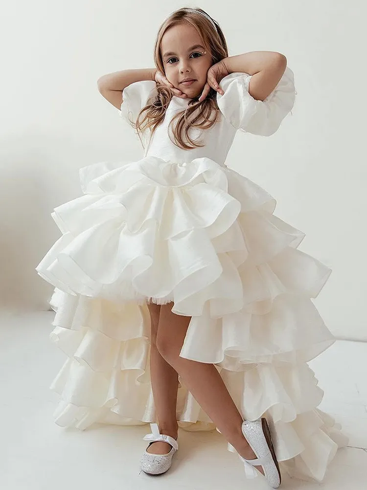 green emerald velvet dress Amazon.com: Plakend Ruffle Sleeves Junior Bridesmaid Dresses Long Chiffon High  Low A-Line Flower Girl Dress for Girls: Clothing, Shoes & Jewelry main image 0