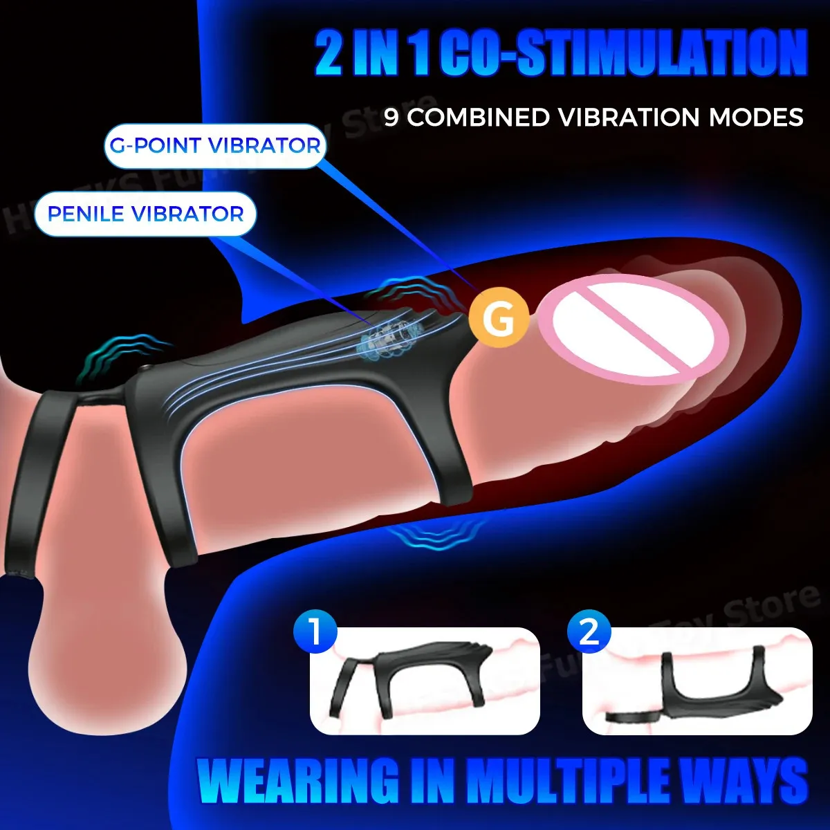 HESEKS Vibrating Cock Ring Wearable Vibrator APP... From 13,62 €