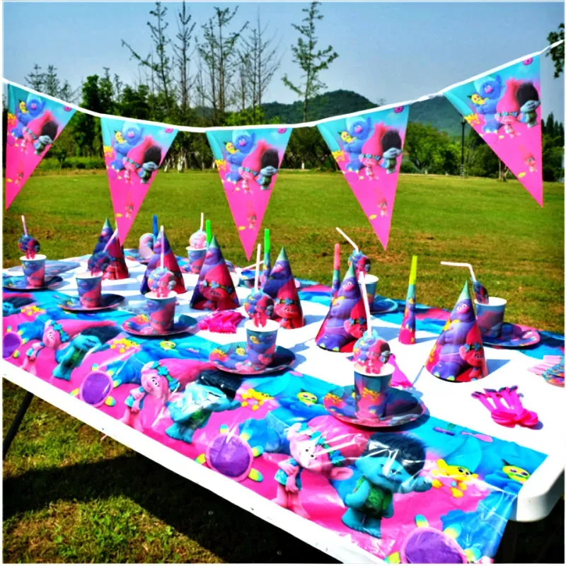 Magical Trolls Party Decorations Hair Party Supplies Birthday Favors Toys