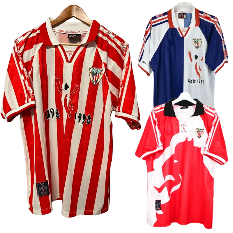 1997 98 Bilbao Lion Centenary Retro Classic Home Away Third CAMISETA Athletic Football Shirt Soccer Jersey LOS LEONES Basque Urzaiz Etxeberria Bilbao From 15 75 DHgate