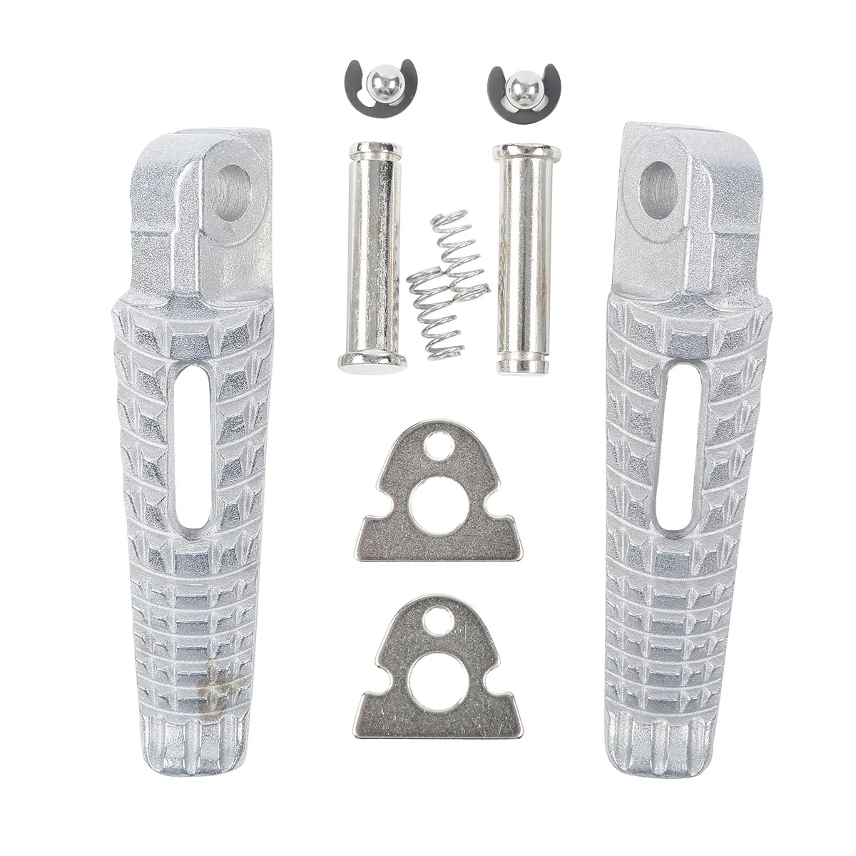 New Motorcycle Aluminum Footrest Footpegs Bracket Set, Adjustable Rear ...