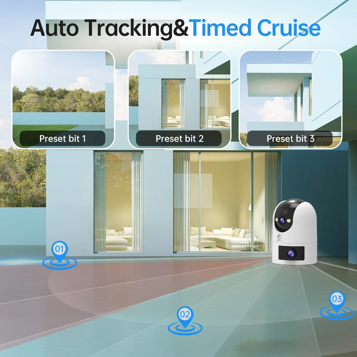 JOOAN 4K PTZ IP Camera Outdoor Waterproof Dual Lens... From Ddmylovely ...