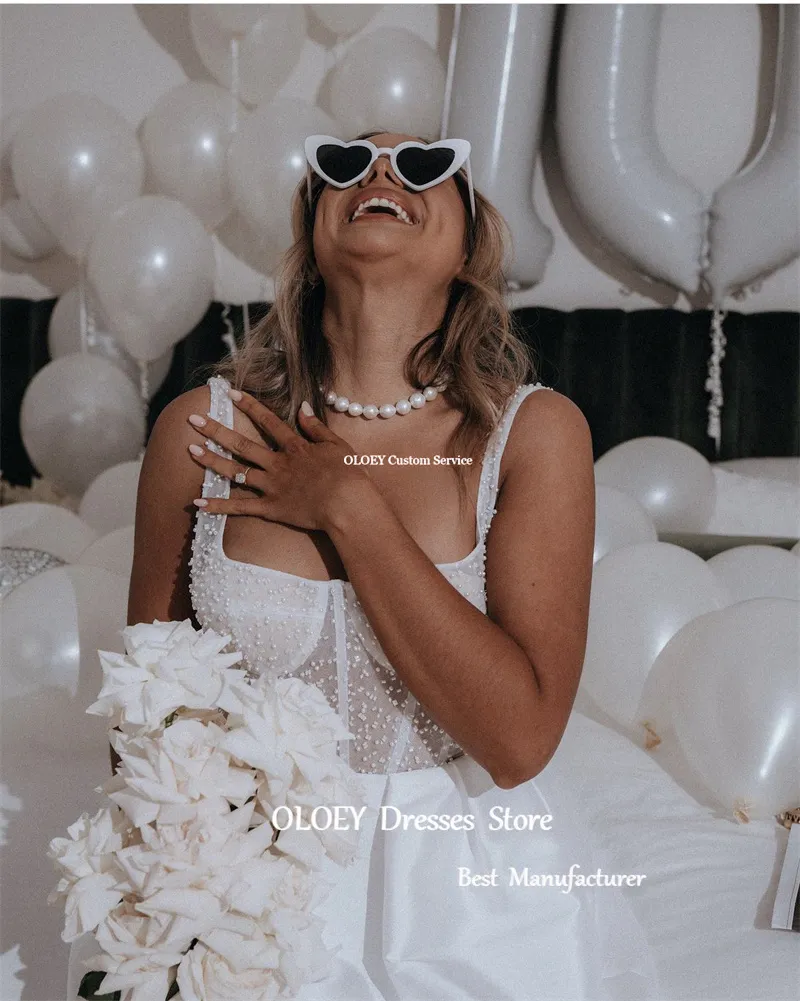新しく着き DHgate.com:Pearls Satin Short Strapless Mini Sexy Bridal ワンピース