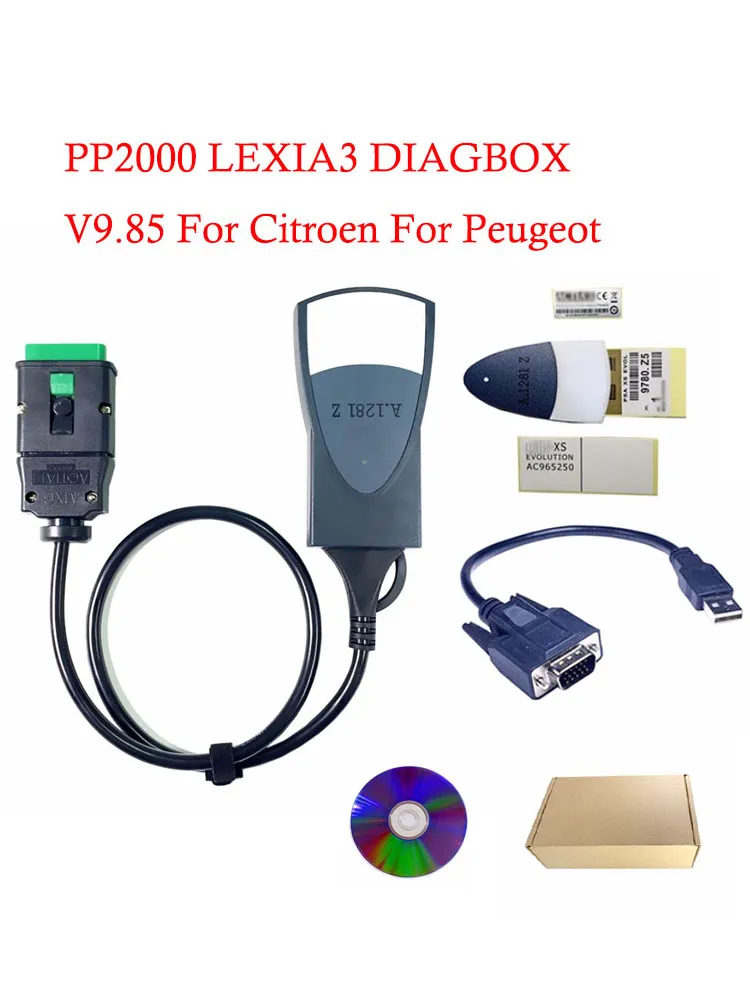 Scanner Diagnostic J2534 PP2000 V9.85 - Compatible Citroën Peugeot - Lexia3 Diagbox OBD2 - Outil Pro
