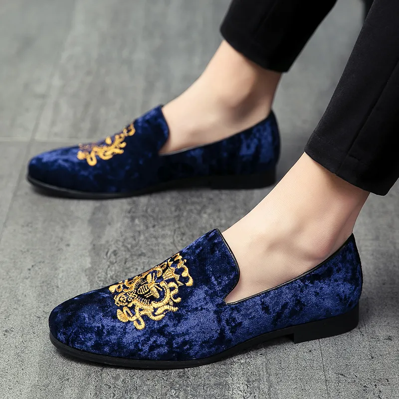 New in box Men’s Size 45 Blue Suede shoes with embroidery Journey West | Shoes | New In Box Mens Size 45 Blue Suede  main image 3