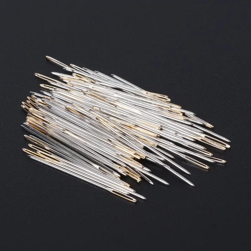 30Pc Cross Stitch Needles Gold Tail Needle Blunt E... – Grandado