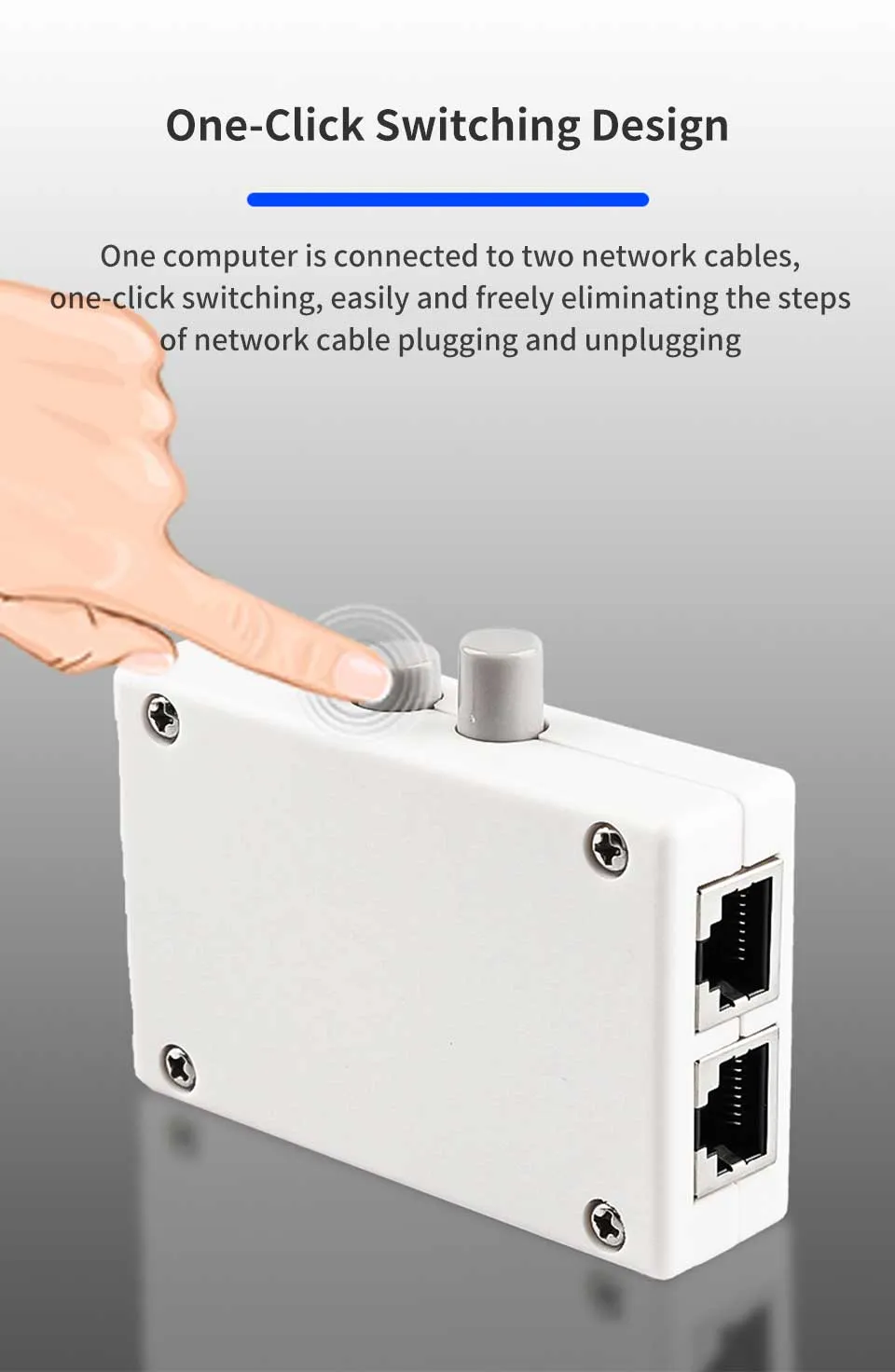 2 Port Mini RJ45 Aruba Network Switches For Ethernet Sharing Manual 2 ...