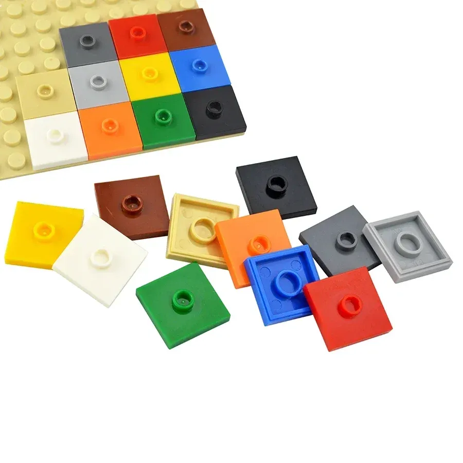 DIY Plastic Building Block Parts 2x2 Self-Locking Bricks Compatible ...
