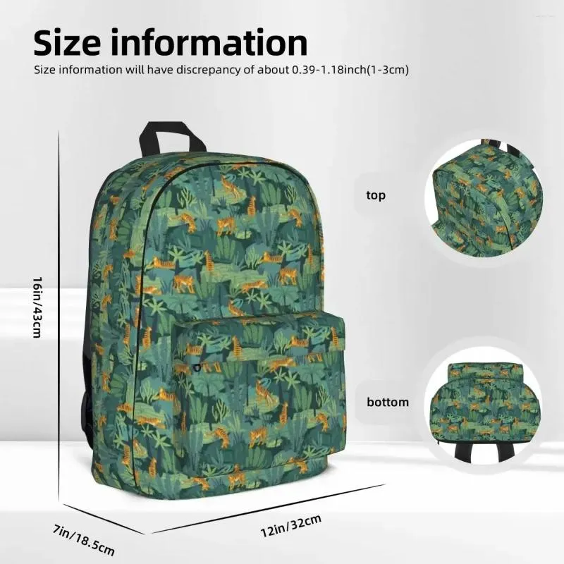 DHgate Tiger Backpack Jungle Adventure 16 Bookbag for Kids School and Travel Bags Luggage Accessories