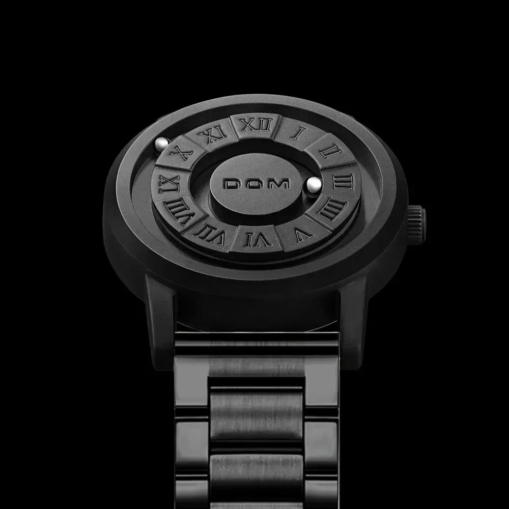 Creative Mens Fashion Watch With Unique Scrolling Pointer Design