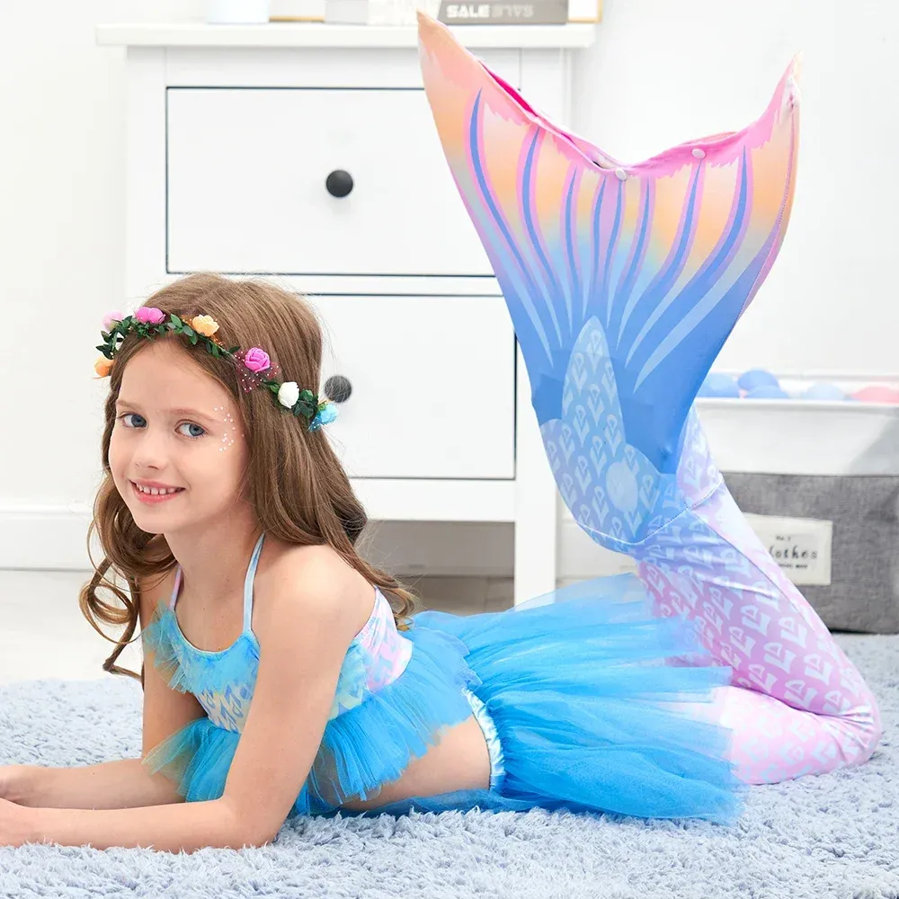 Girls' Mermaid Tails with Monofin cosplay - Swimmable
