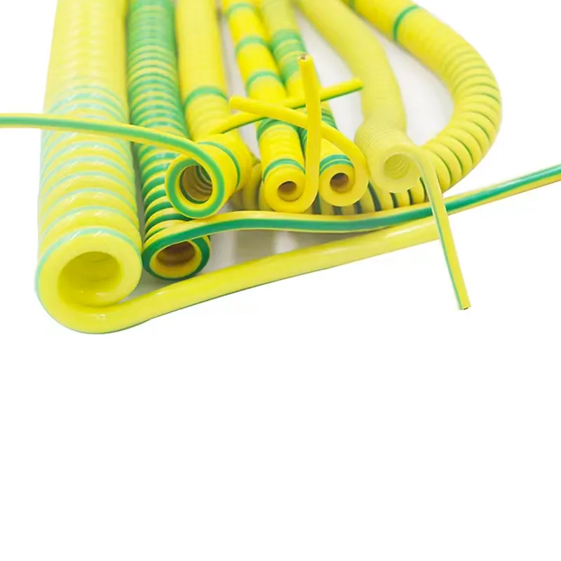 Spring Ground Cable Spring Spiral Cable Yellow Green Ground Wire Single... From Ddmylucky ...