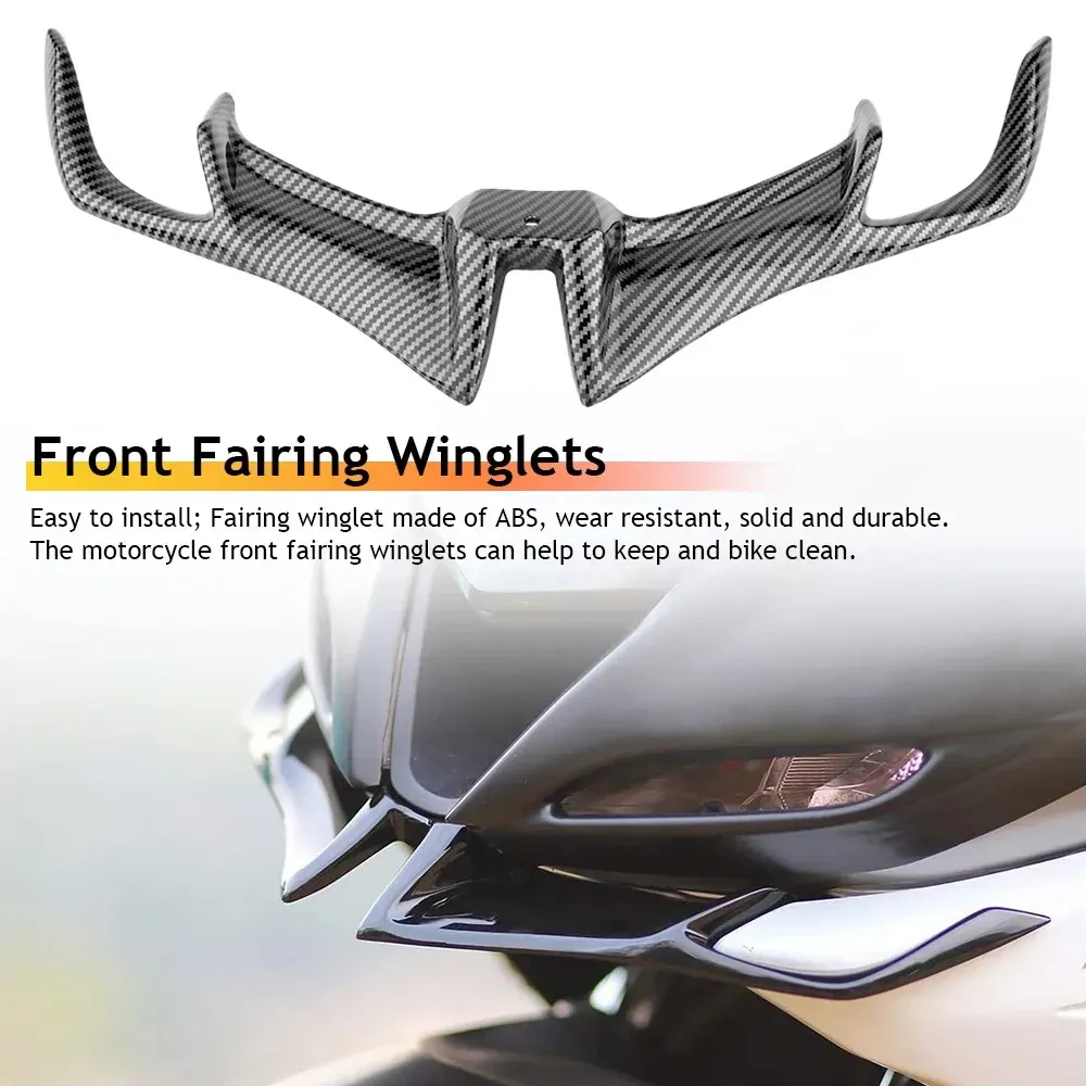 Yamaha R15 V3 Front Fairing Winglets Shark Fin Beak Cover Trim 2017 2024 Motorcycle Accessories