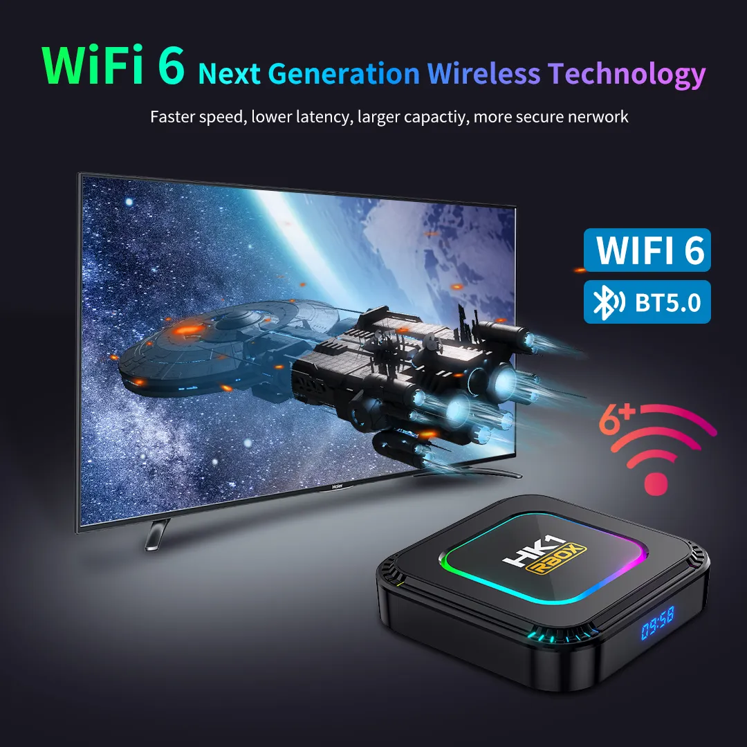 HK1 RBOX K8 Android 13.0 android tv box with Rockchip RK3528