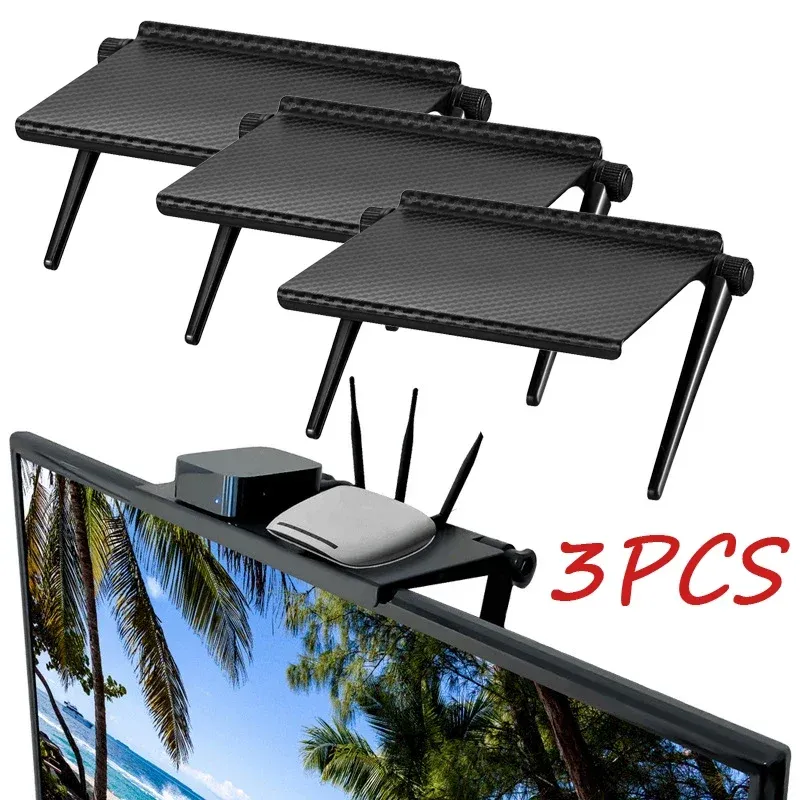 Computer Screen Shelf: Adjustable TV Top Shelf Organizer, Practical ...