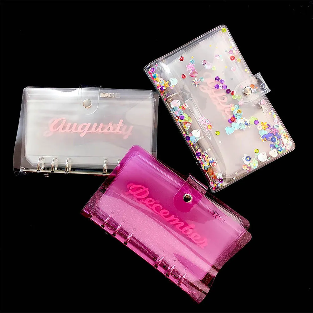 A6 Budget Binder Envelopes, 6-Hole Cash Envelopes with Zipper, PVC ...