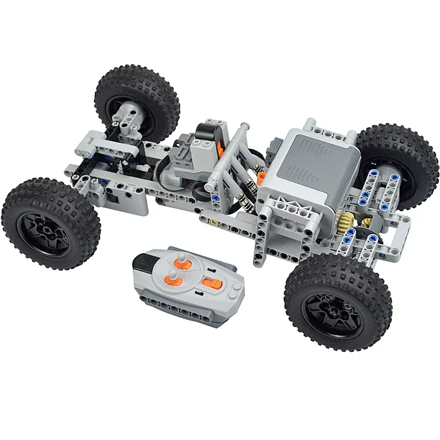 Remote Control Lego Gears And Motors Technical 4WD Electric Remote
