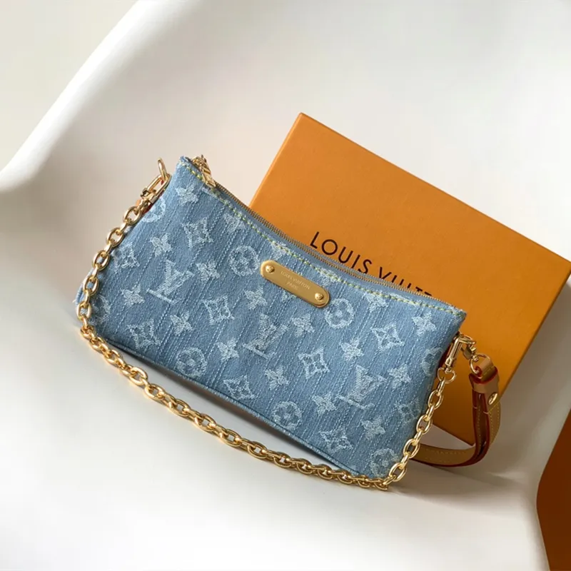 DHgate.com:Womens Denim Crossbody Bag: Sky Blue Pochette