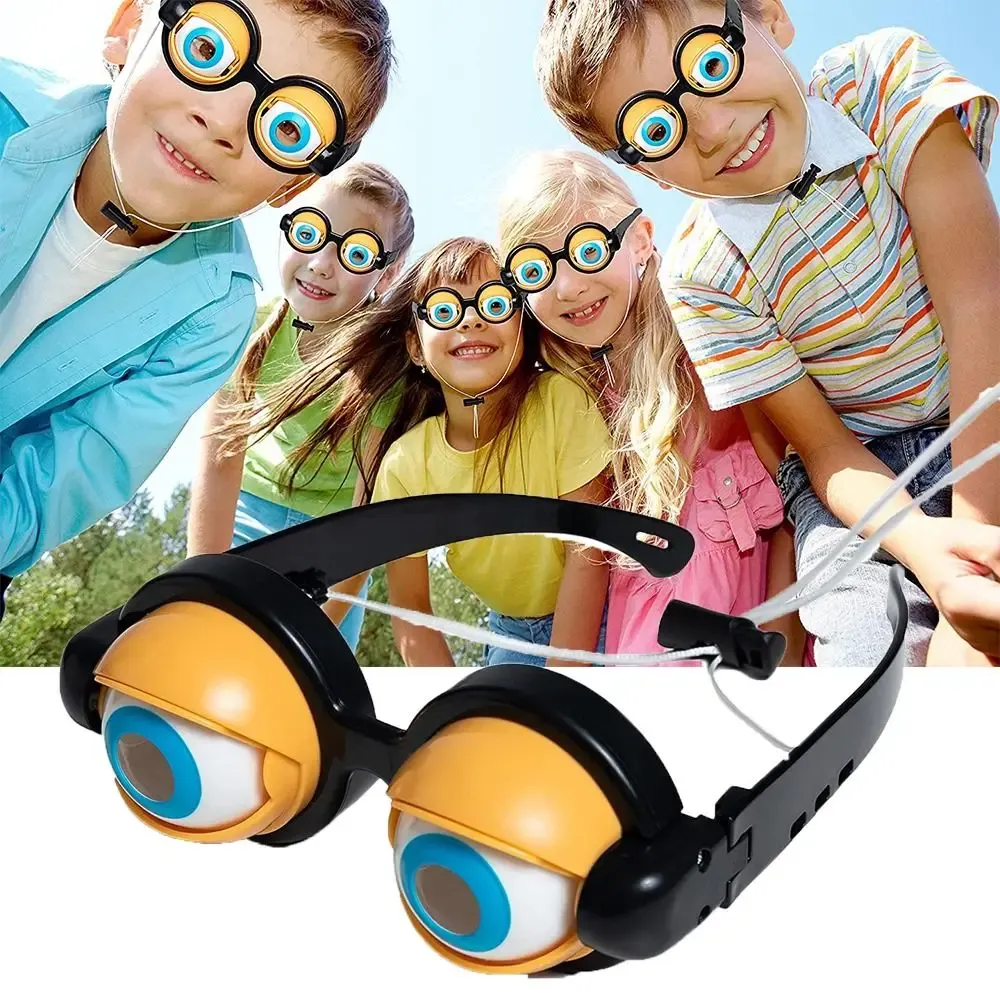 Crazy Blink Frog Eye Party Glasses Funny Plastic Toy Accessories for Adults and Kids