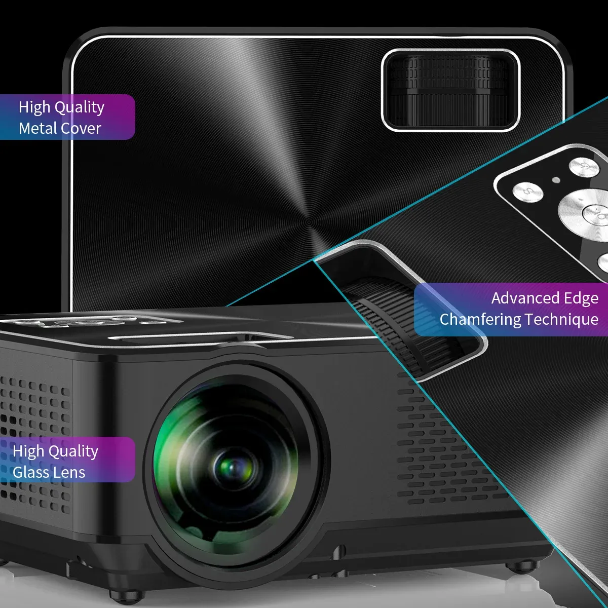 YABER Y60 Portable Projector With 5500 Lux Upgrade From