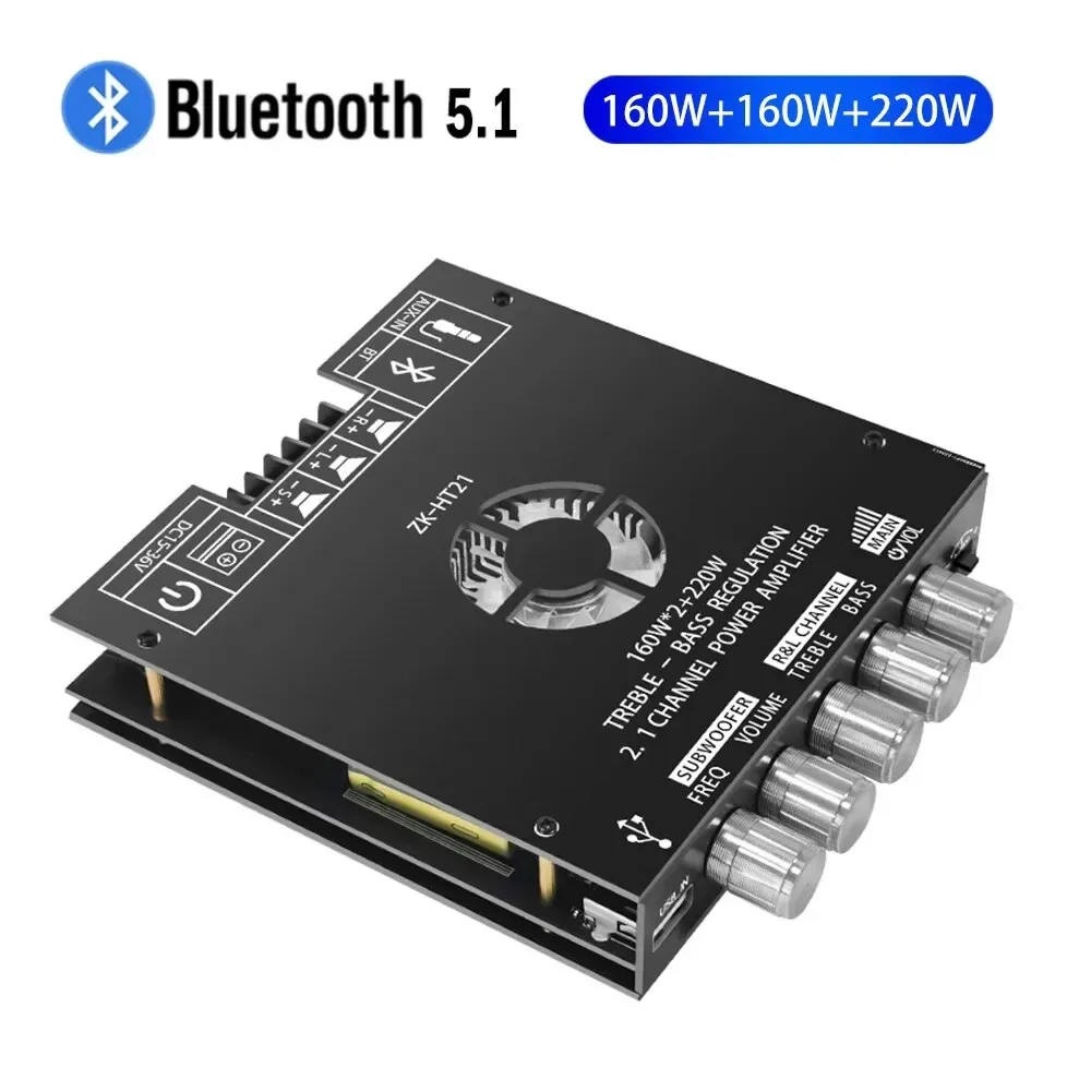 ZK HT21 2.1 Channel TDA7498E 160WX2+220W Bluetooth From