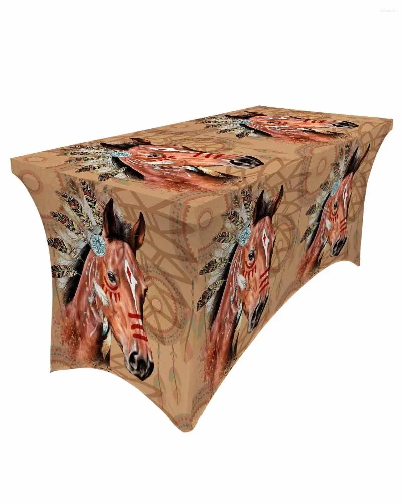 DHgate Horse Feather Table Skirt for Wedding Party Home Dessert Cover Decor Home Garden
