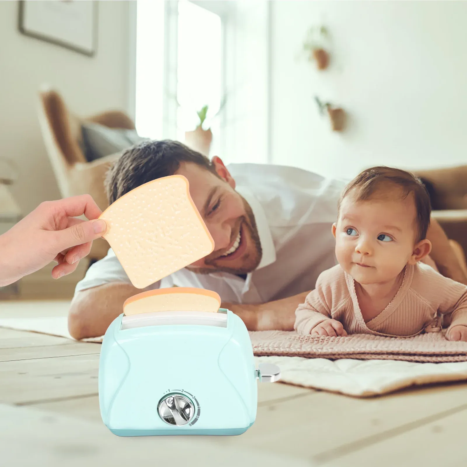 Pretend play toaster outlet