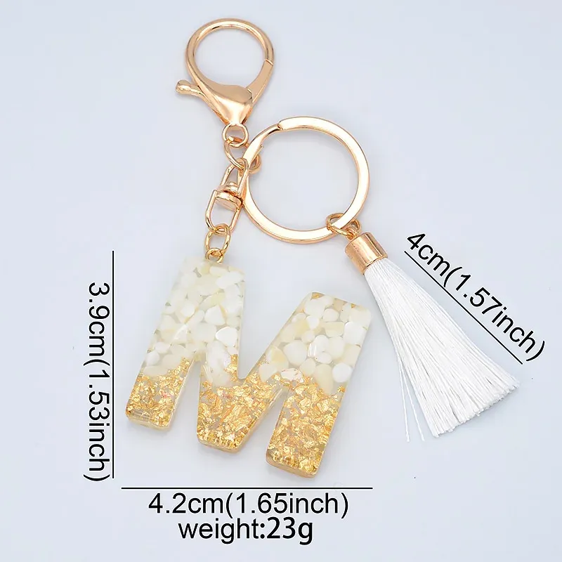 White tassel keychain hot sale