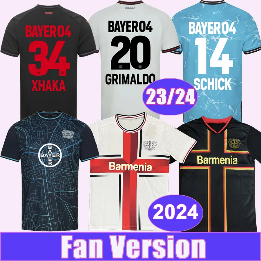 23 24 Leverkusen Mens Soccer Jerseys Bayer Boniface Wirtz Hincapie Hofmann Tapsoba Schick Palacios Home Away Special Editions Football Shirts