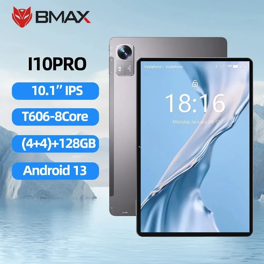BMAX I10 Pro 10.1インチAndroid 13電話タブレット1280x800 T606 Octa 
