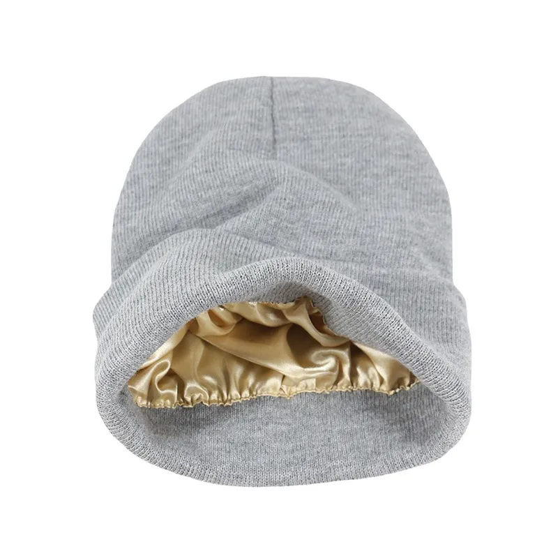 Satin Lined Silk Beanie Liner Baseball Cap Satin Lined Winter Hats