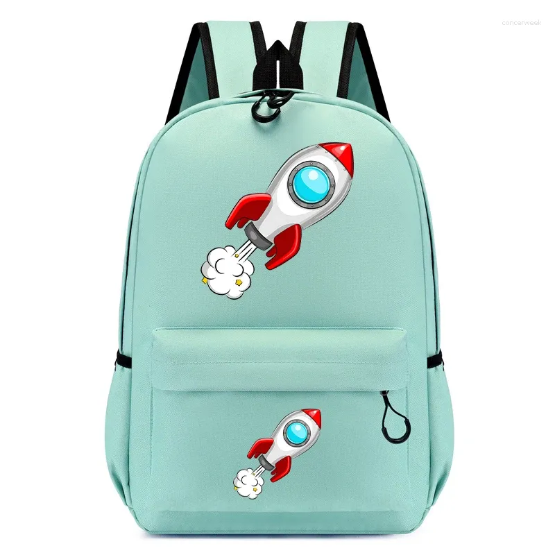 DHgate Astronaut Space Rocket Backpack for Kids Space Themed Cartoon Bookbags for Boys and Girls Bags Luggage Accessories