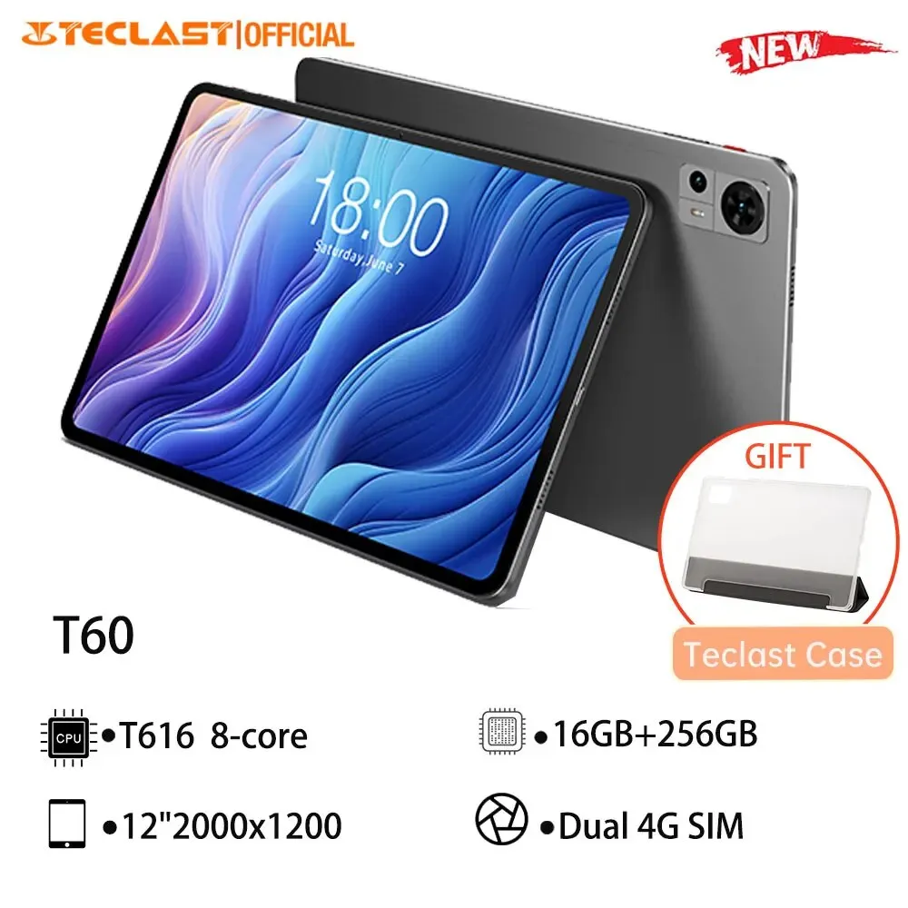 Teclast T60 2023 12" 2K samsung tablet with Android 14, 16GB 
