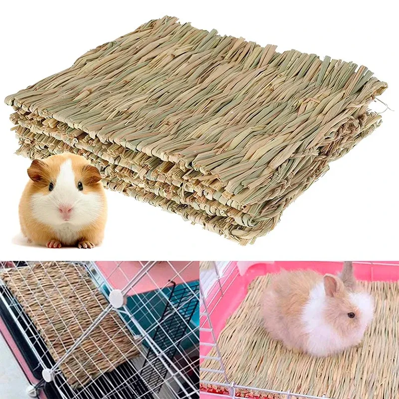Tierecare Bunny Bed Rabbit Hideout Large Soft & Comfortable Small Animal Bedding Cozy Bed Mat Warm Hideaway Cage Accessories For Guinea Pig