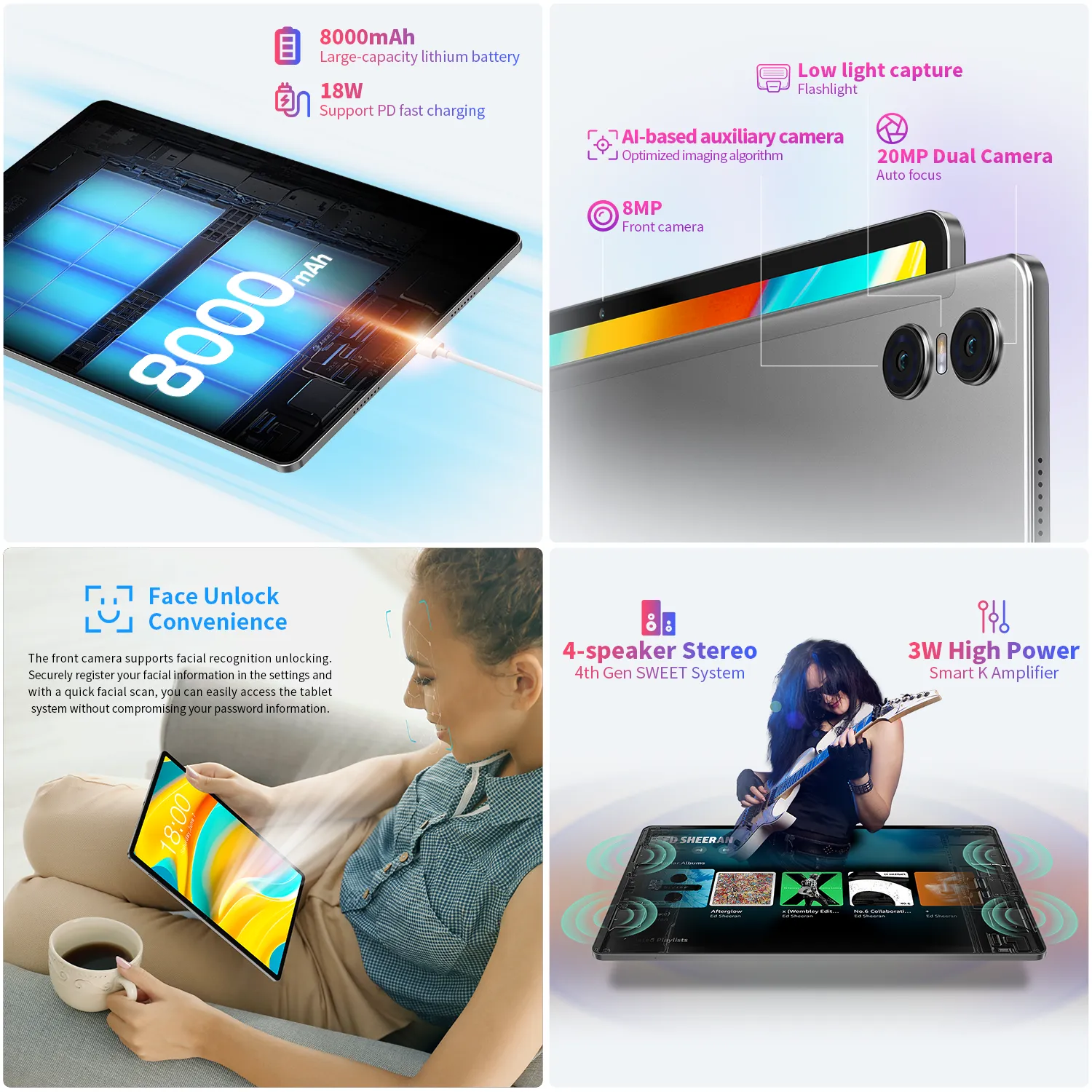 DHgate.com:2K Display Teclast T50Pro 11 Android Tablet, 20GB RAM + 