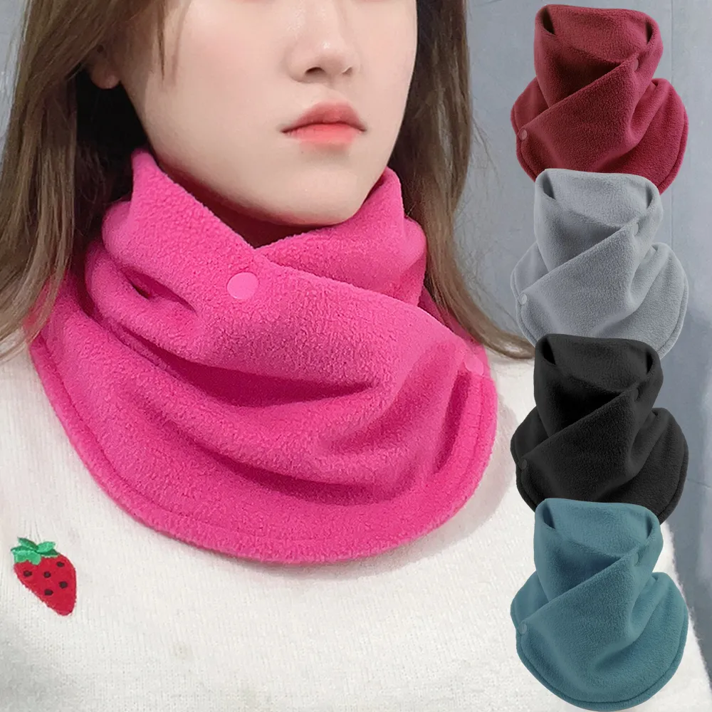 Winter Thickened Fleece Neck Scarf Warmth Autumn Neck Sleeve Men Scarf Womens Scarves Plush Double Layer Neckerchief Scarf Ring From Ddmycrazy 11.21 DHgate.Com