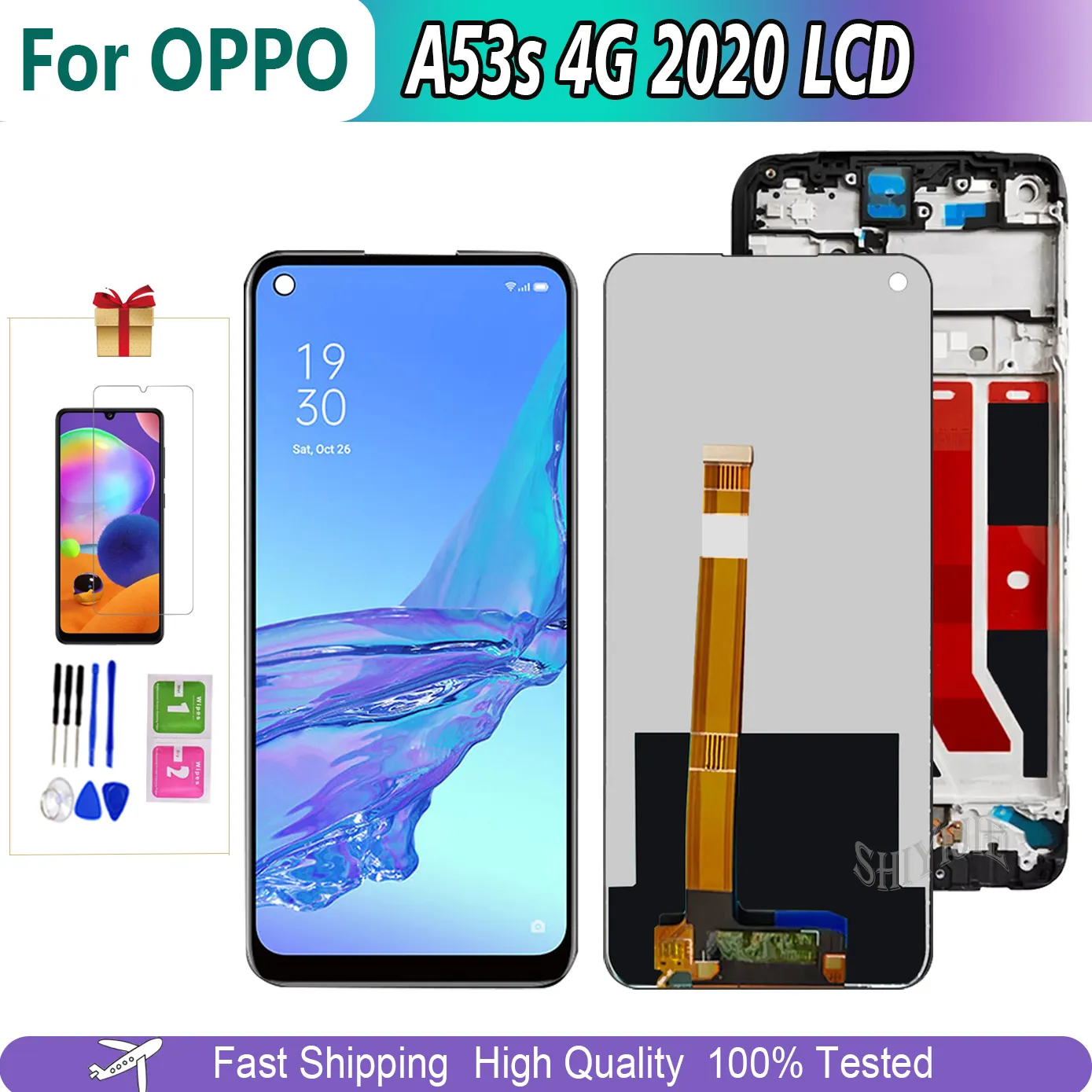 5 in IPS LCD Touch Display Screen Digitizer Frame Assembly for Oppo ...