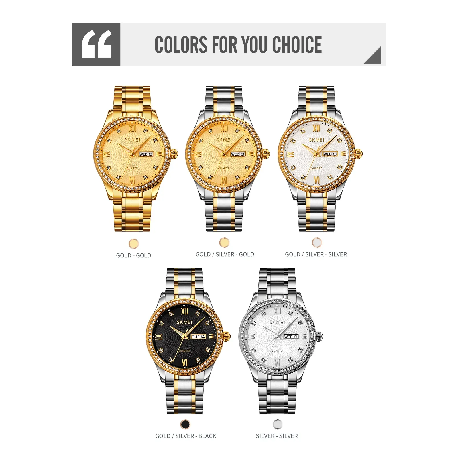 Adolfo quartz watch outlet