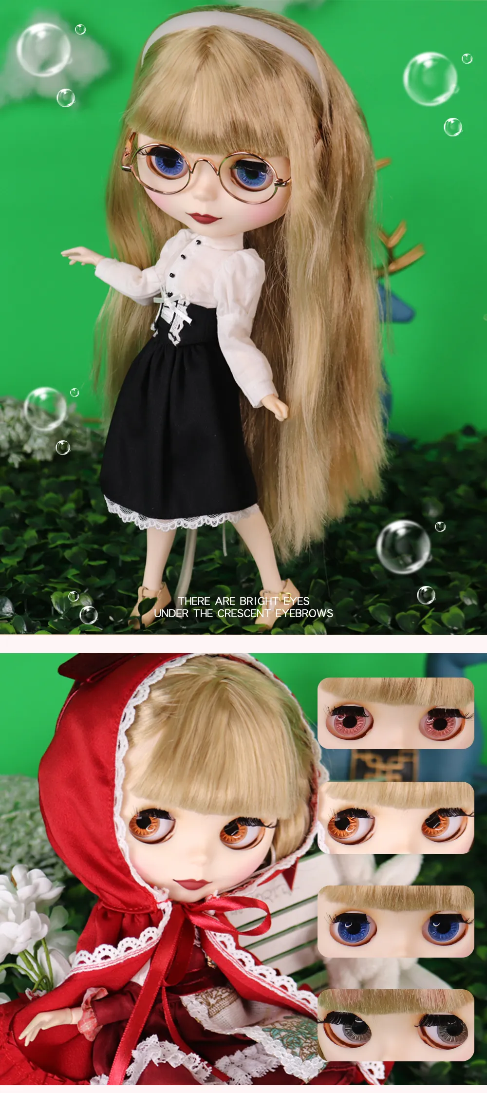 1/6 BJD OB24 Anime Girl Doll Icy DBS Blyth, Cabelo Loiro, Pele Branca,  Rosto Fosco De $909,03 | DHgate, image size:1000x2244