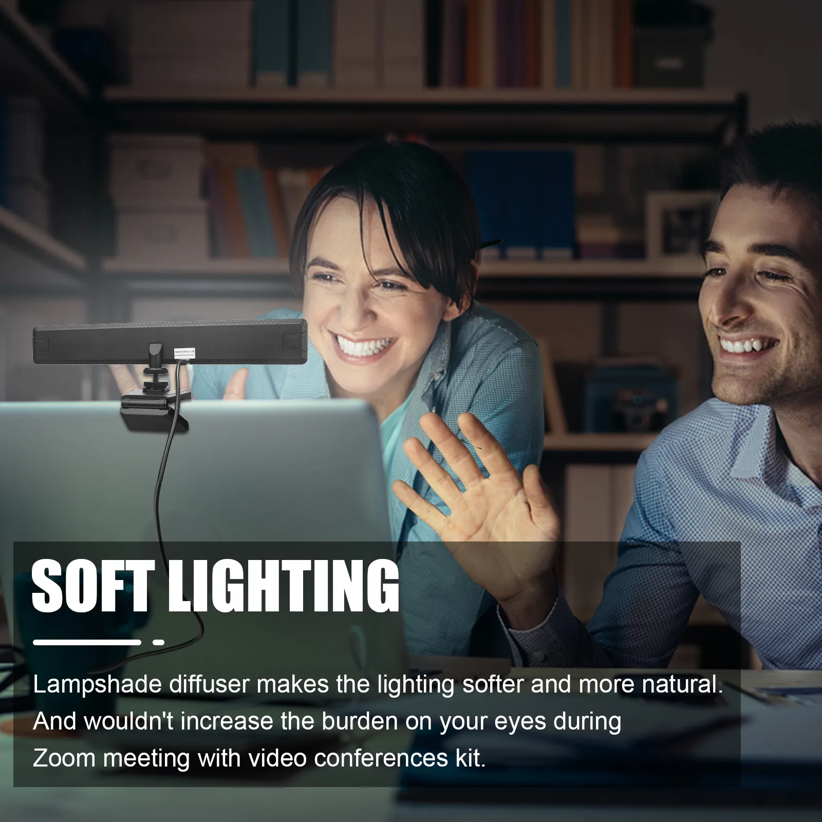 DHgate LUXCEO WS66 Webcam Light Kit with Adjustable Brightness 3 Light Modes USB Powered for Laptop Desktop Zoom Calls Online Classes YouTube TikTok Live Streaming Lights Lighting