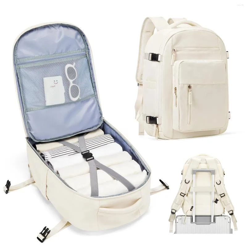 Backpack Travel For Women United Airlines Carry On Bags Bag Flight Approved With USB Charging Port And Multiple Layers