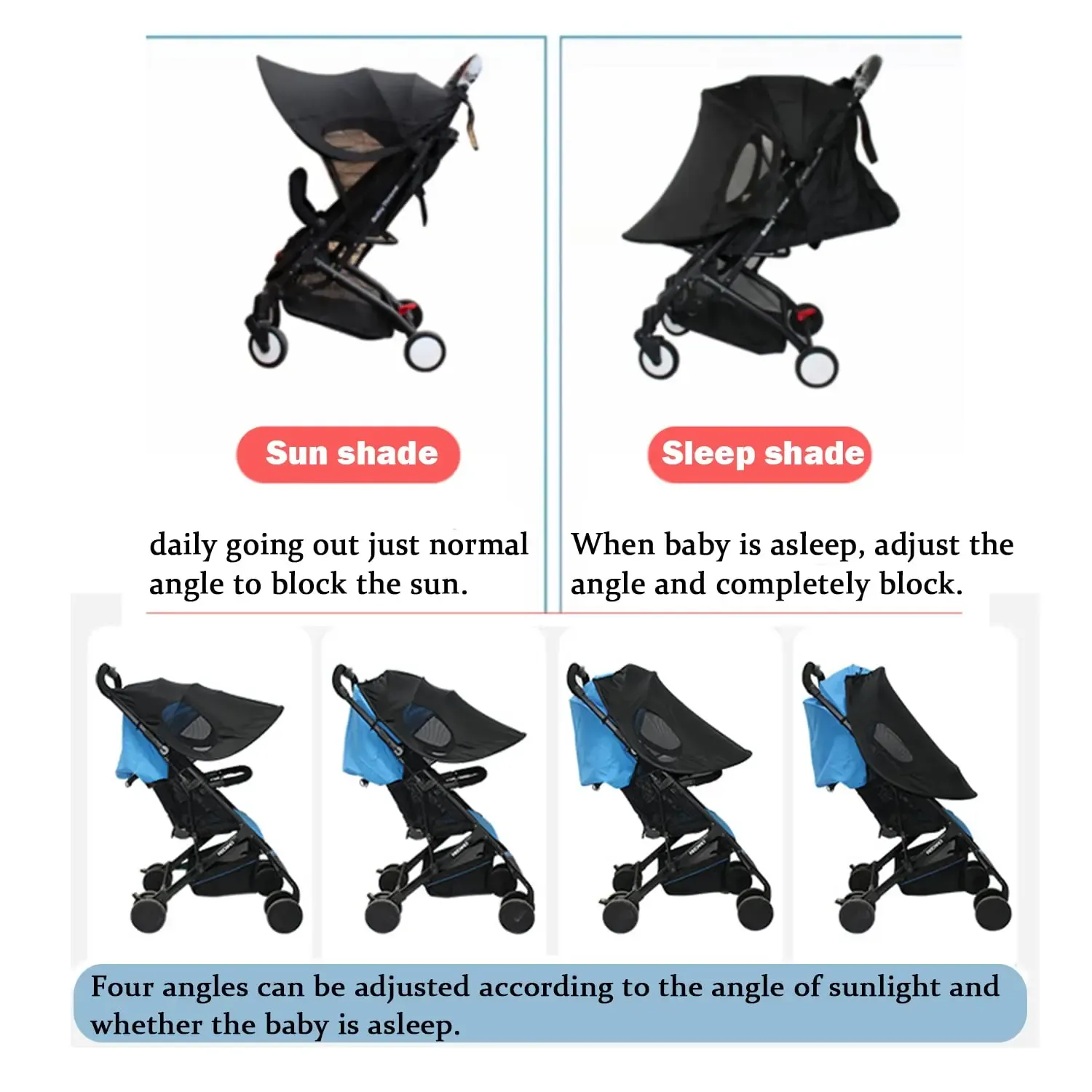 Extended Sun Visor Canopy Cover For Universal Minu Stroller Ideal For Prams Car Seats And Pushchairs Provides Sun Protection And Comfort From Ddmylovely 14.15 DHgate.Com