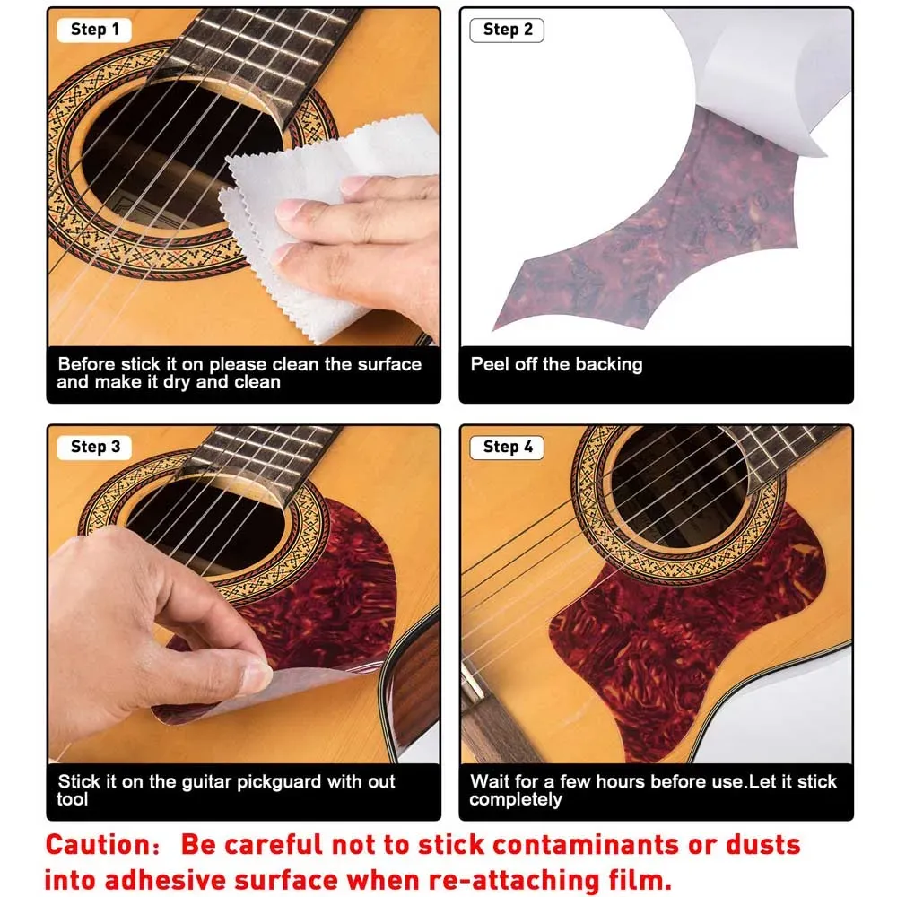 92ME Charra Acustica Pick Guard Adesivo Battipenna per