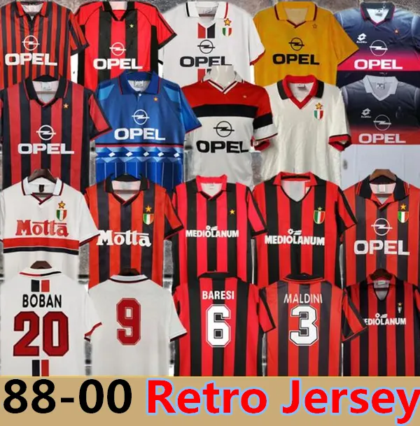 Save Big on Bulk Soccer Jerseys Retro Retro Soccer Jerseys 95 96 02 03 04  05 06 07 09 10 11 12 13 14 AC KAKA MILAN IBRAHIMOVIC WEAH Maldini Football 