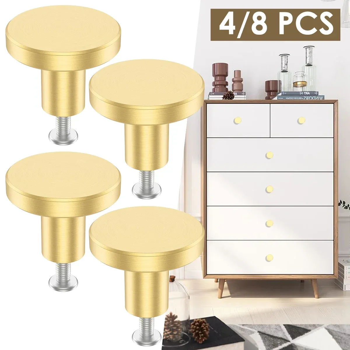 slim fit dress slacks Ravinte 30 Pack Solid Knobs Kitchen Cabinet Knobs Round Knobs Dresser –  Braido & Targa General Services main image 0